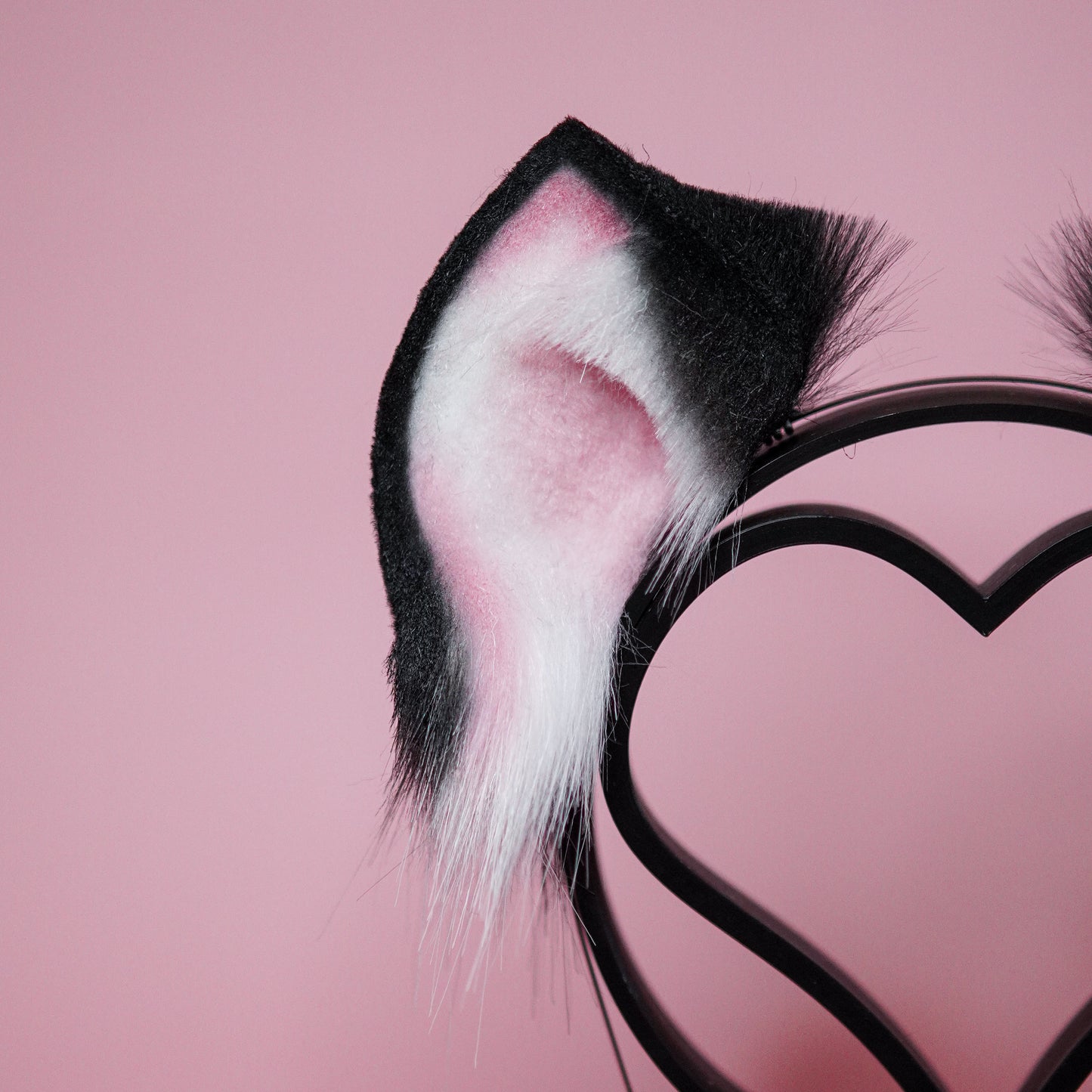 Cat Ears Kitty Ears Faux Fur Ears in Black