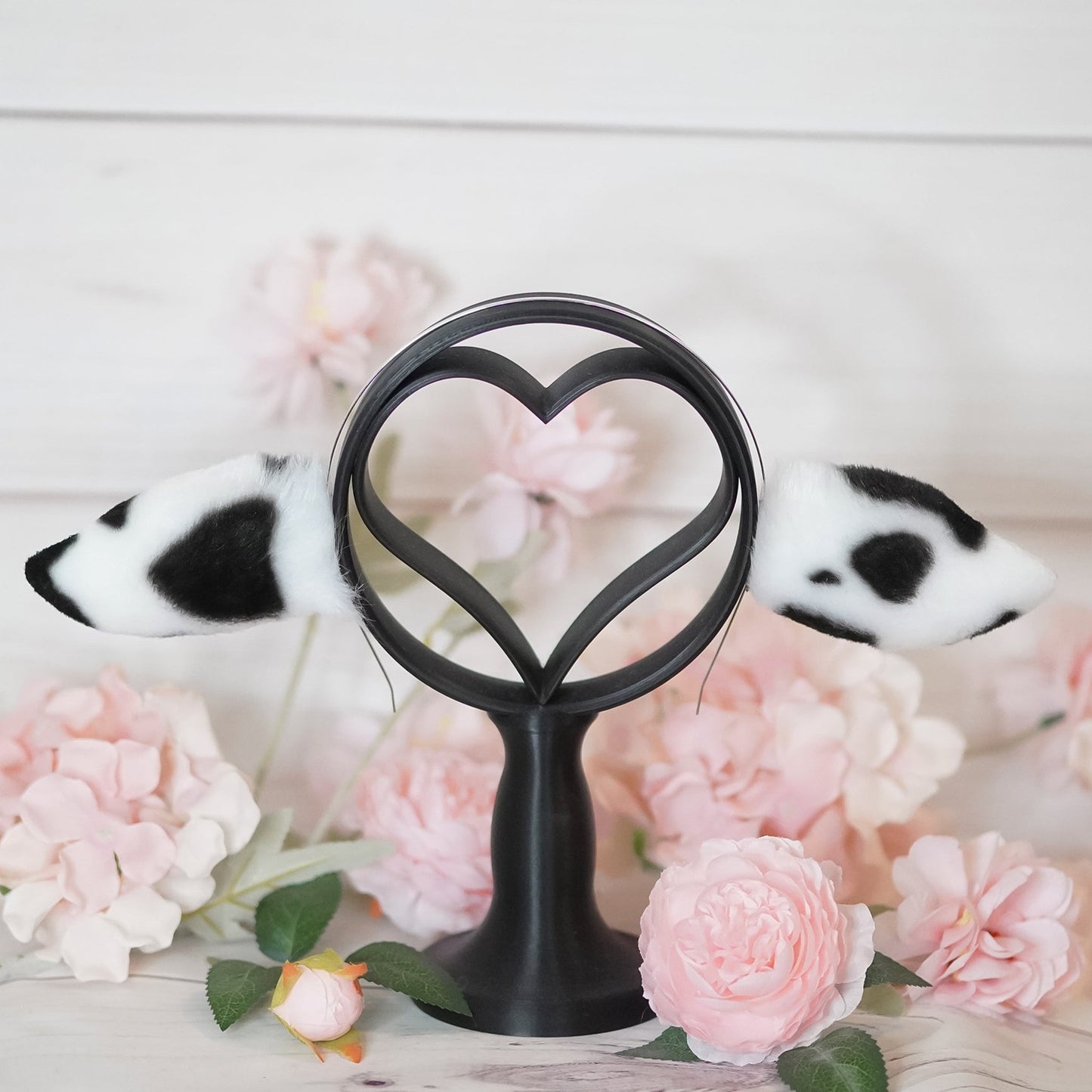 White Kawaii Classic Cow Ears for Cosplay