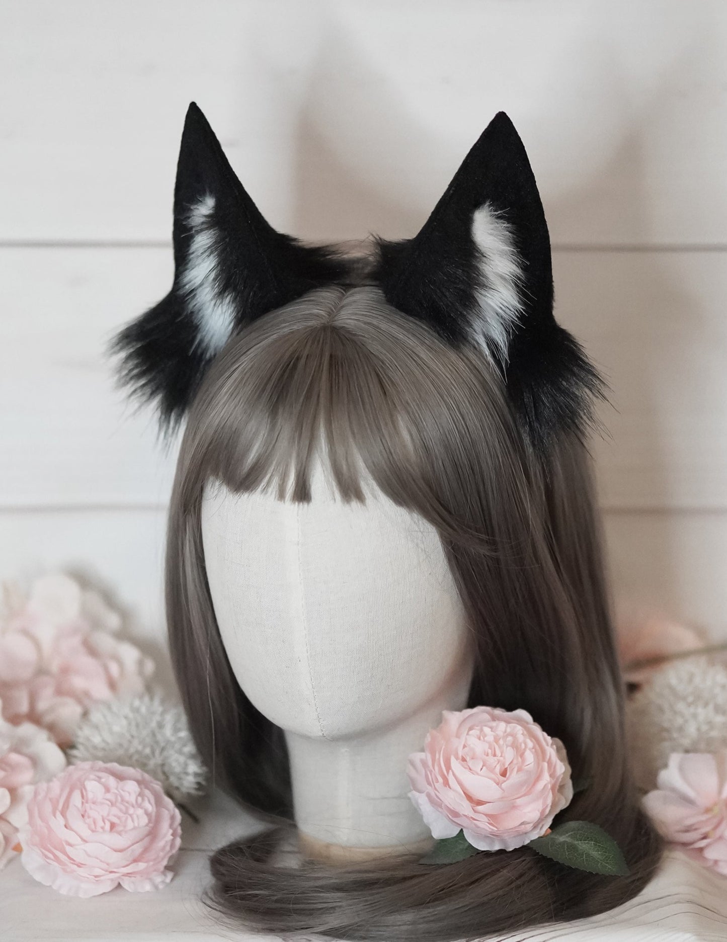 Ahri Cinematic League of Legends Cosplay Ears Black Fox Wolf Ears