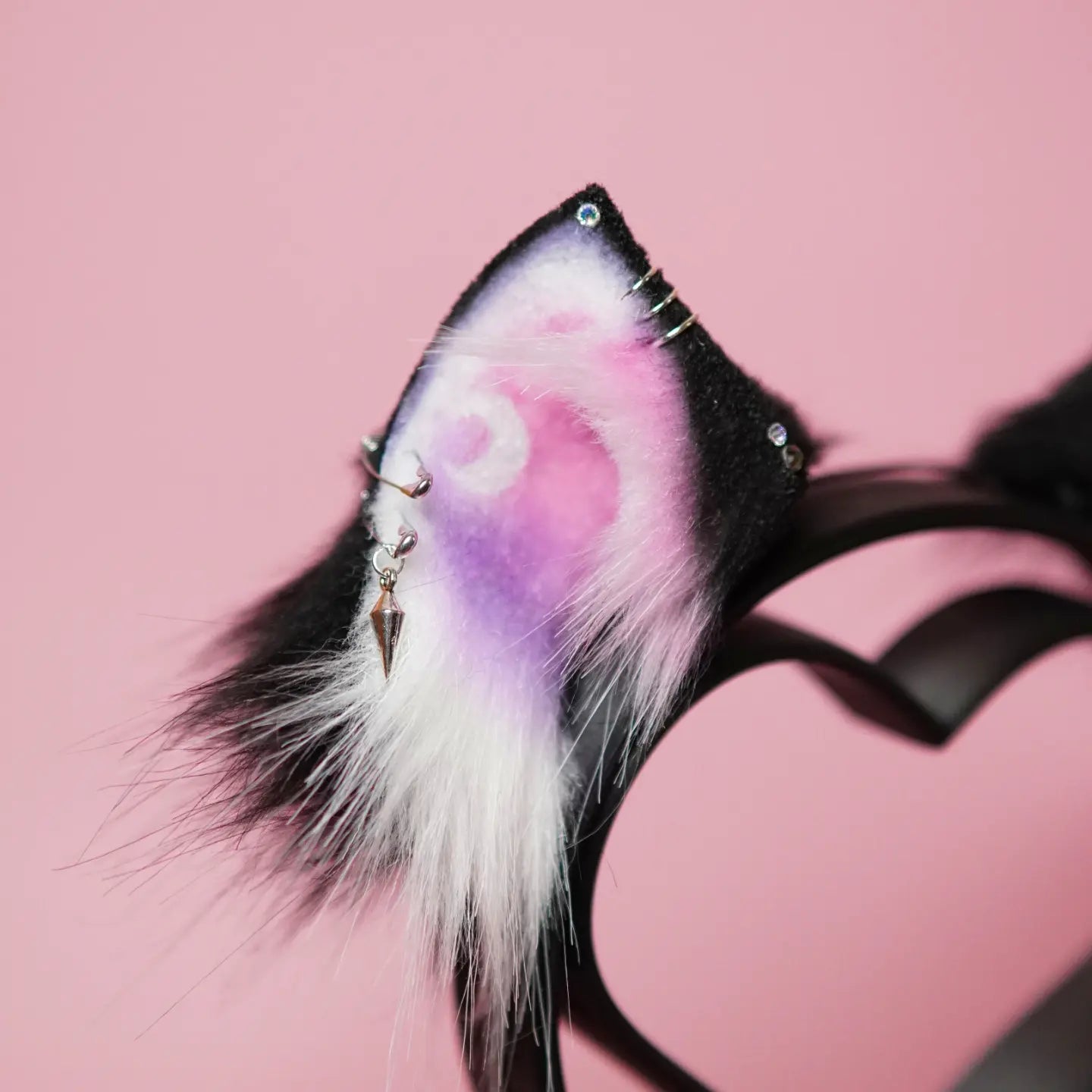 Alternative Galaxy Cat Ears with chain charm