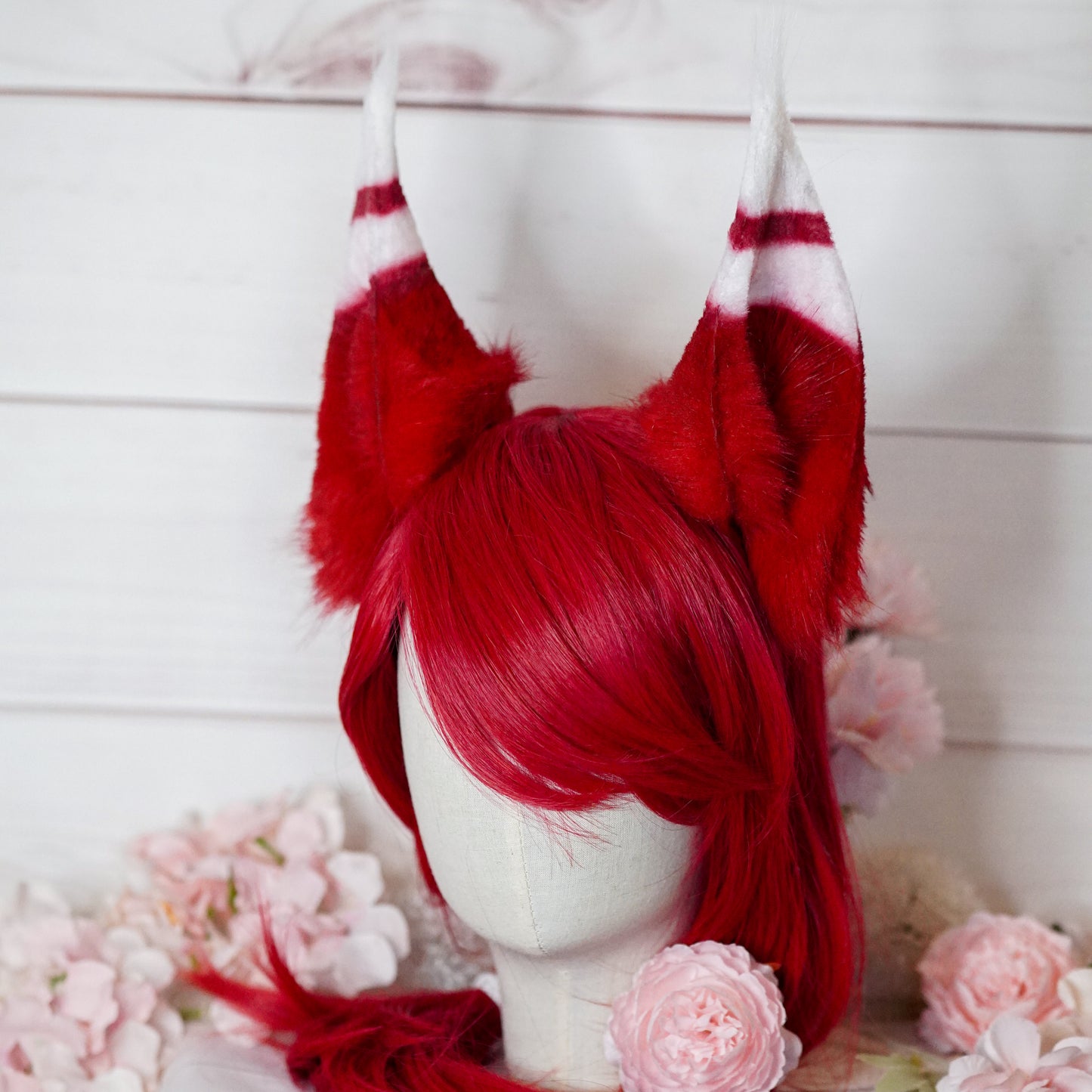 Classic Xayah Red Cosplay Ears