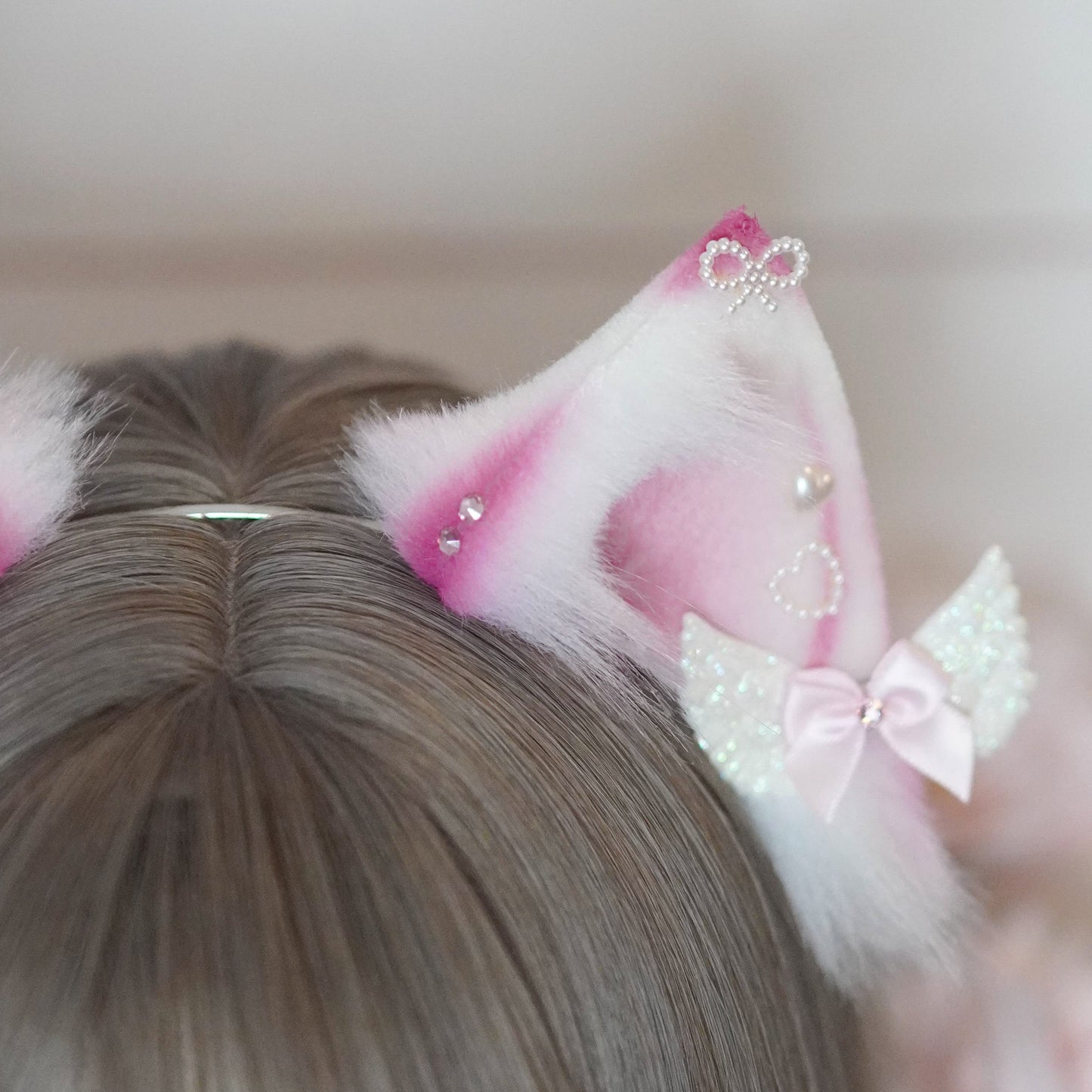 Ready to ship - Fantasy Sakura Cat Cosplay Ears With Charms