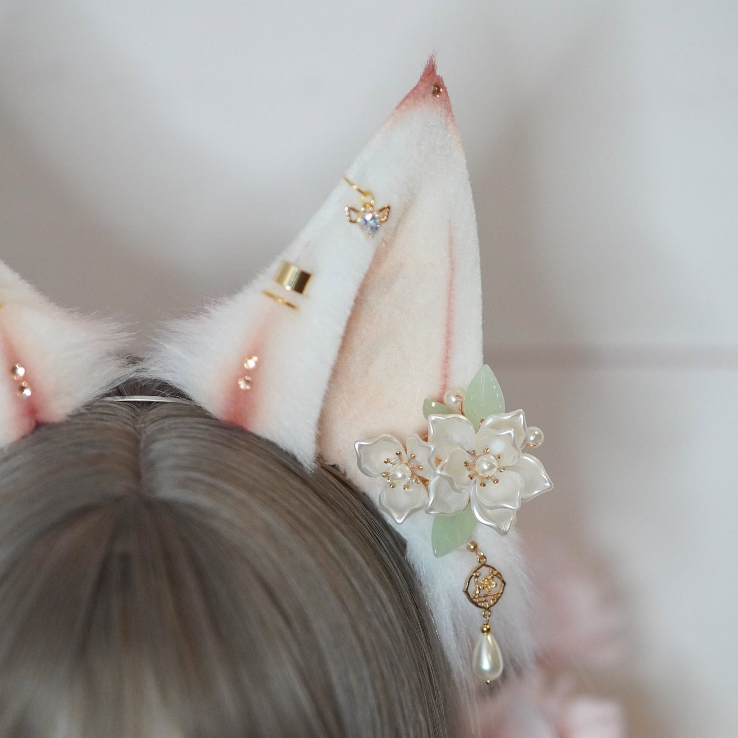 Ready to ship - Fantasy Kitsune Fox Cosplay Ears With Charms
