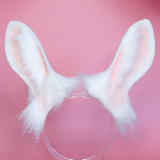 Haru Beastars Cosplay White Bunny Ears