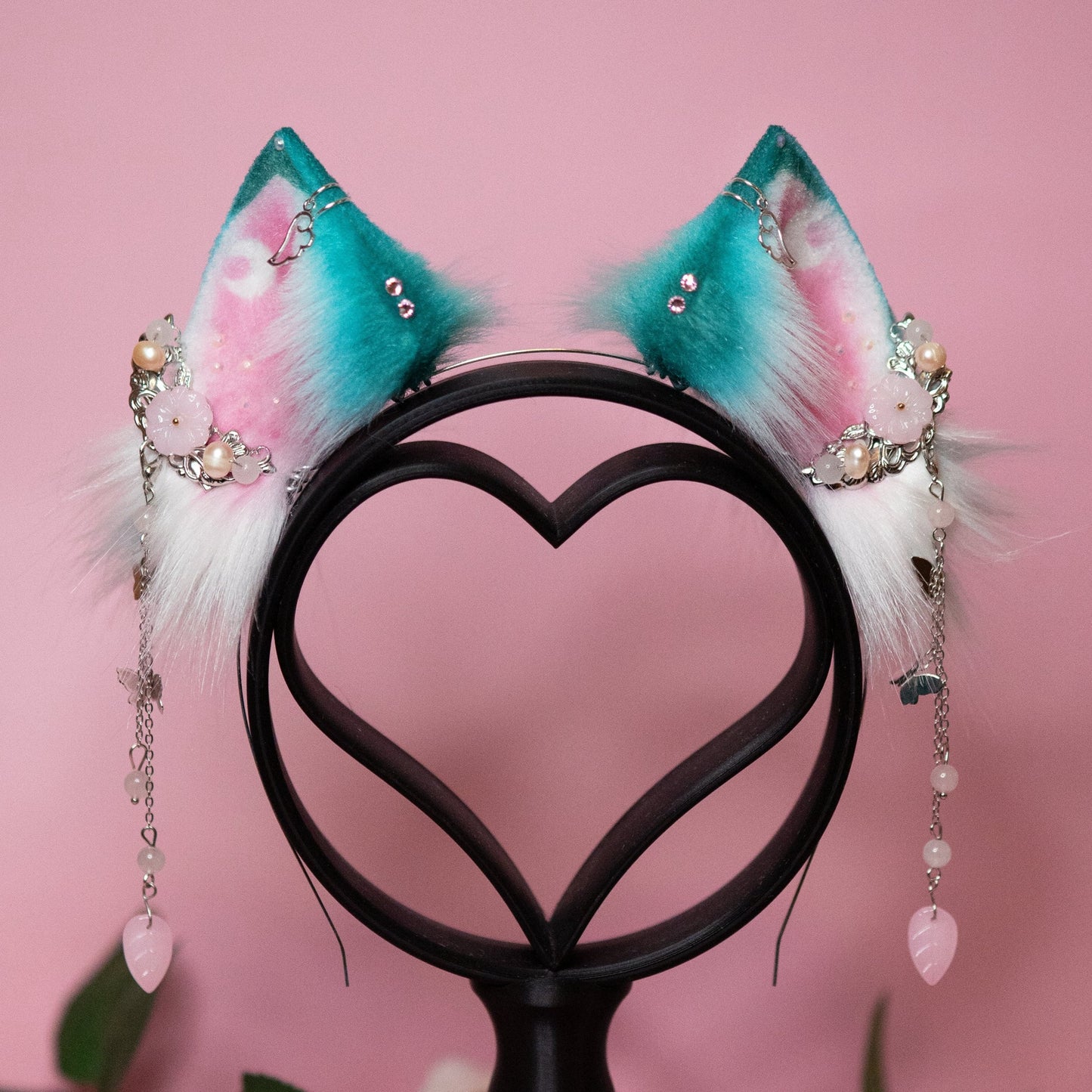 [Ready To Ship] Moon Cat Ears With Charms