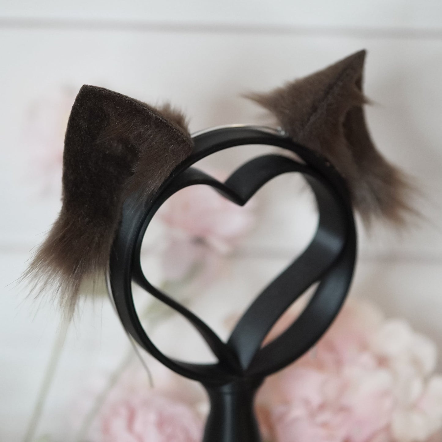 Brown Basic Kitty faux fur Cat Ears