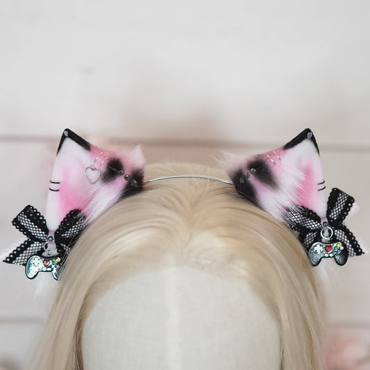 E-Girl Gaming Cat Ears with charms