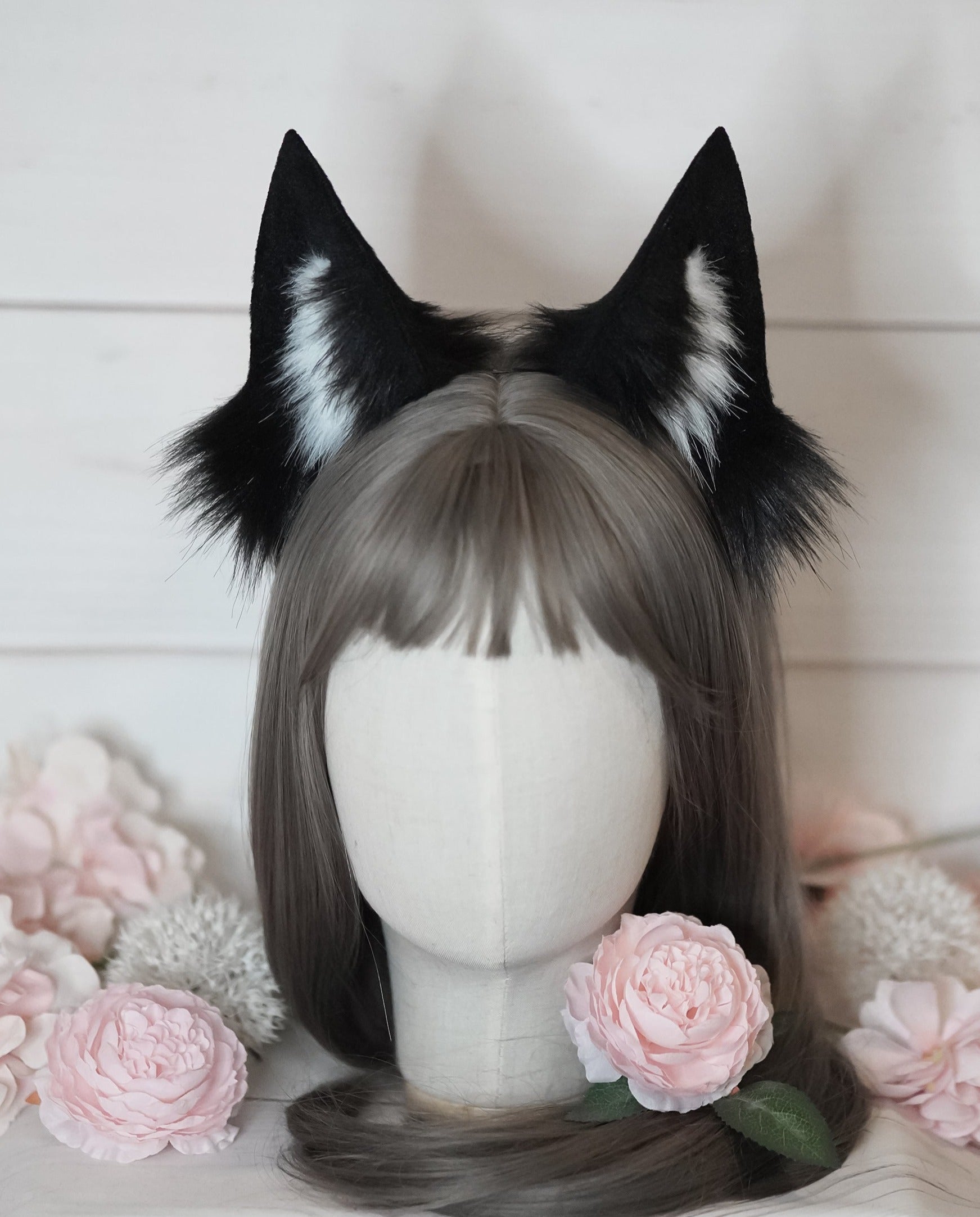 Ahri Cinematic League of Legends Cosplay Ears Black Fox Wolf Ears