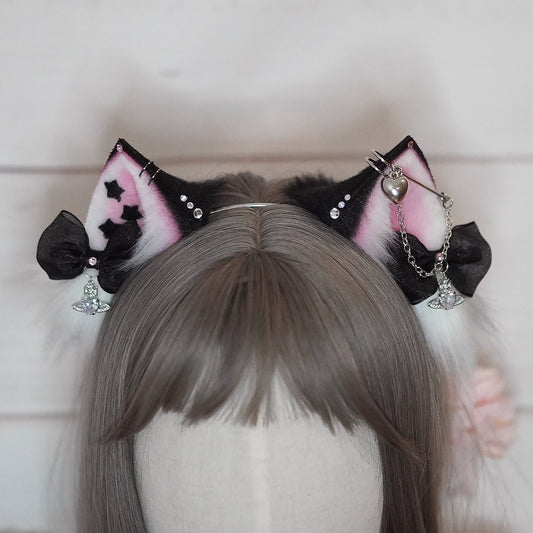 NANA inspired Cat Ears with charms