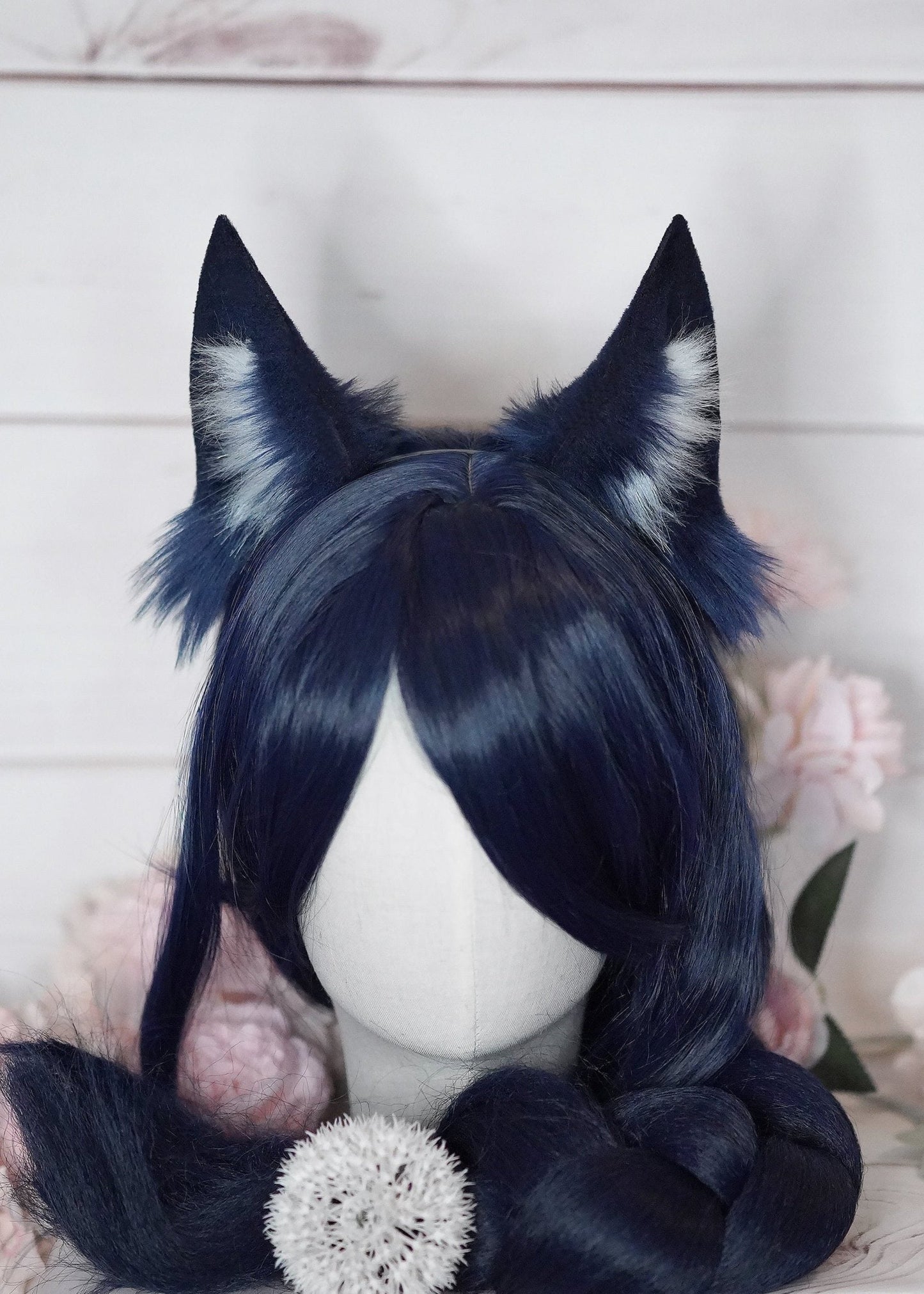 Blue Cinematic Ahri League of Legends Cosplay Fox Ears