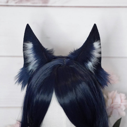 Blue Cinematic Ahri League of Legends Cosplay Fox Ears