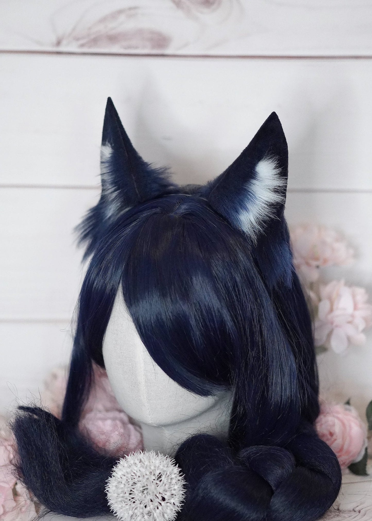 Blue Cinematic Ahri League of Legends Cosplay Fox Ears