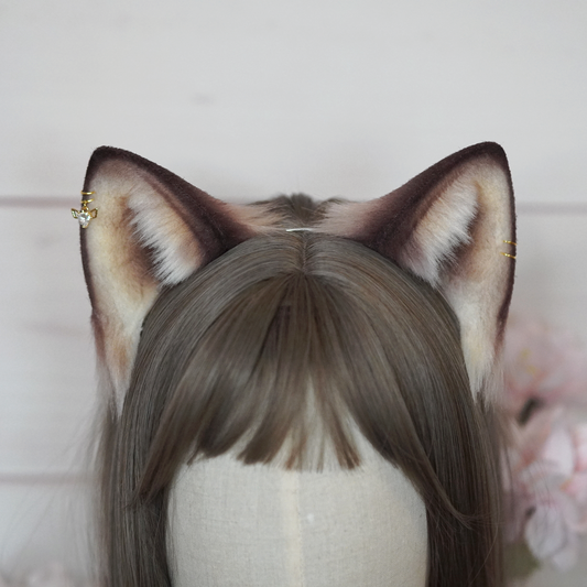 Cat Ears: handmade brown Cosplay Kitty ears