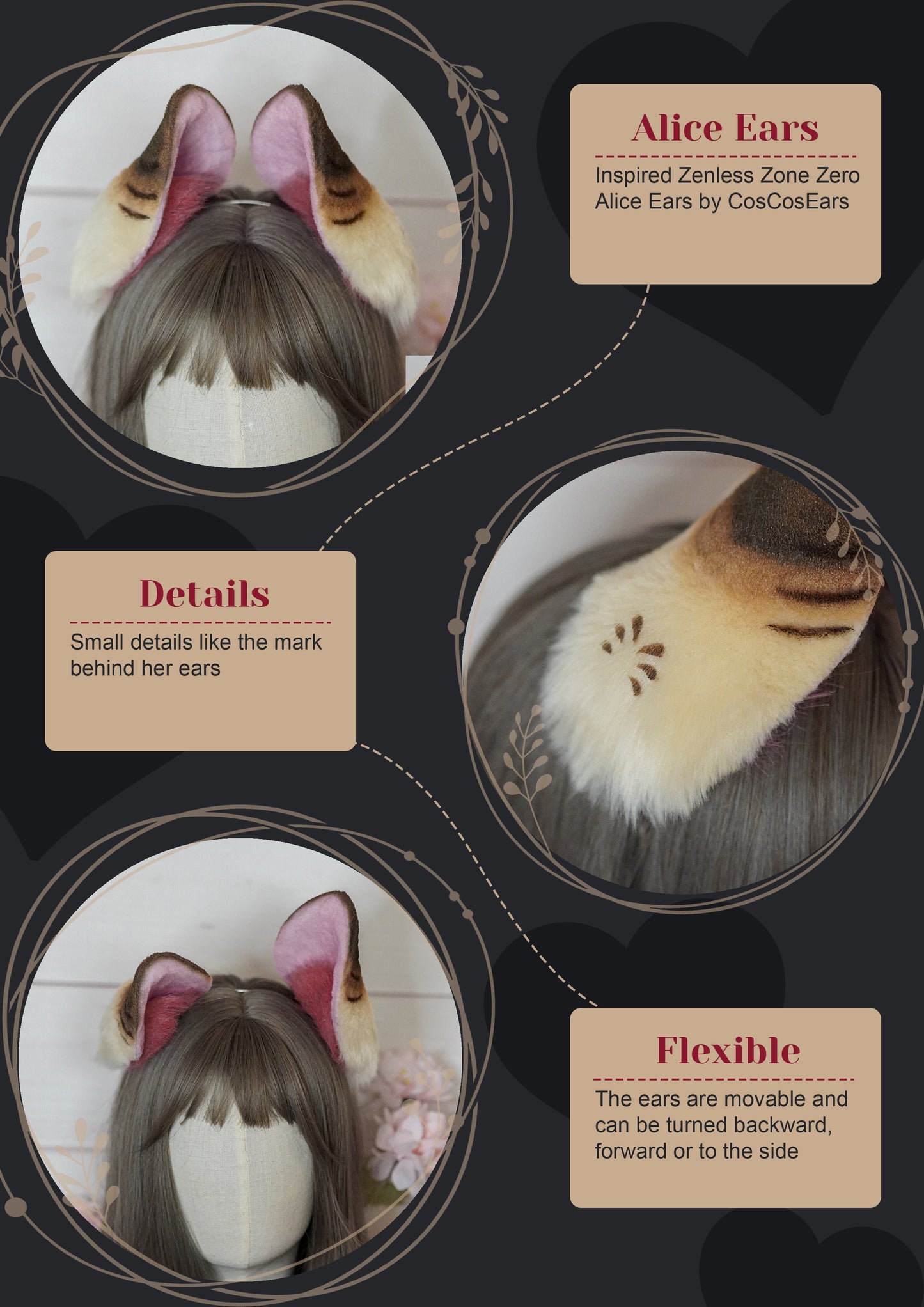 Zenless Zone Zero Alice Thymefield Cosplay Bunny Ears