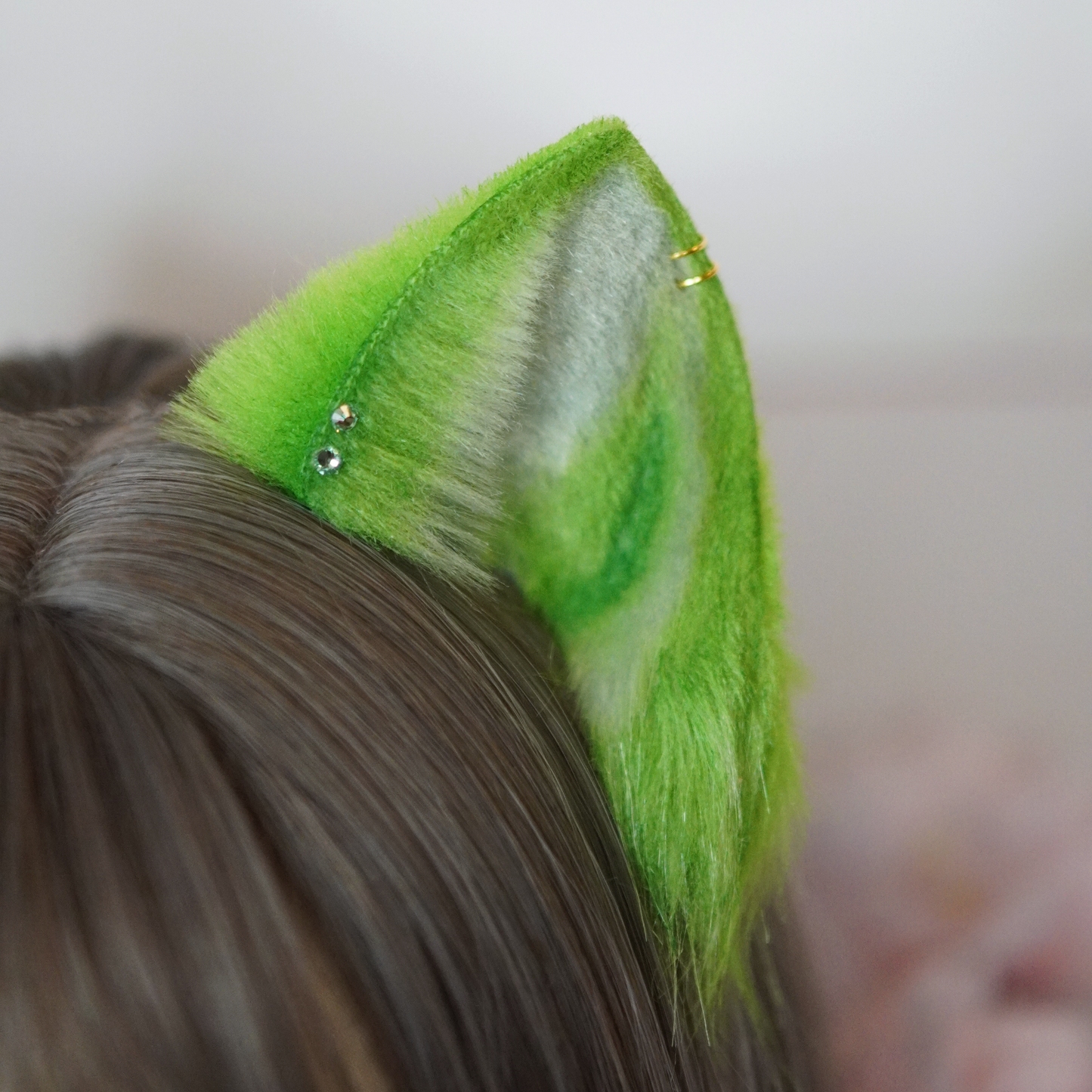 (Ready For Ship) Sprigatito Set Cosplay Ears + Tail