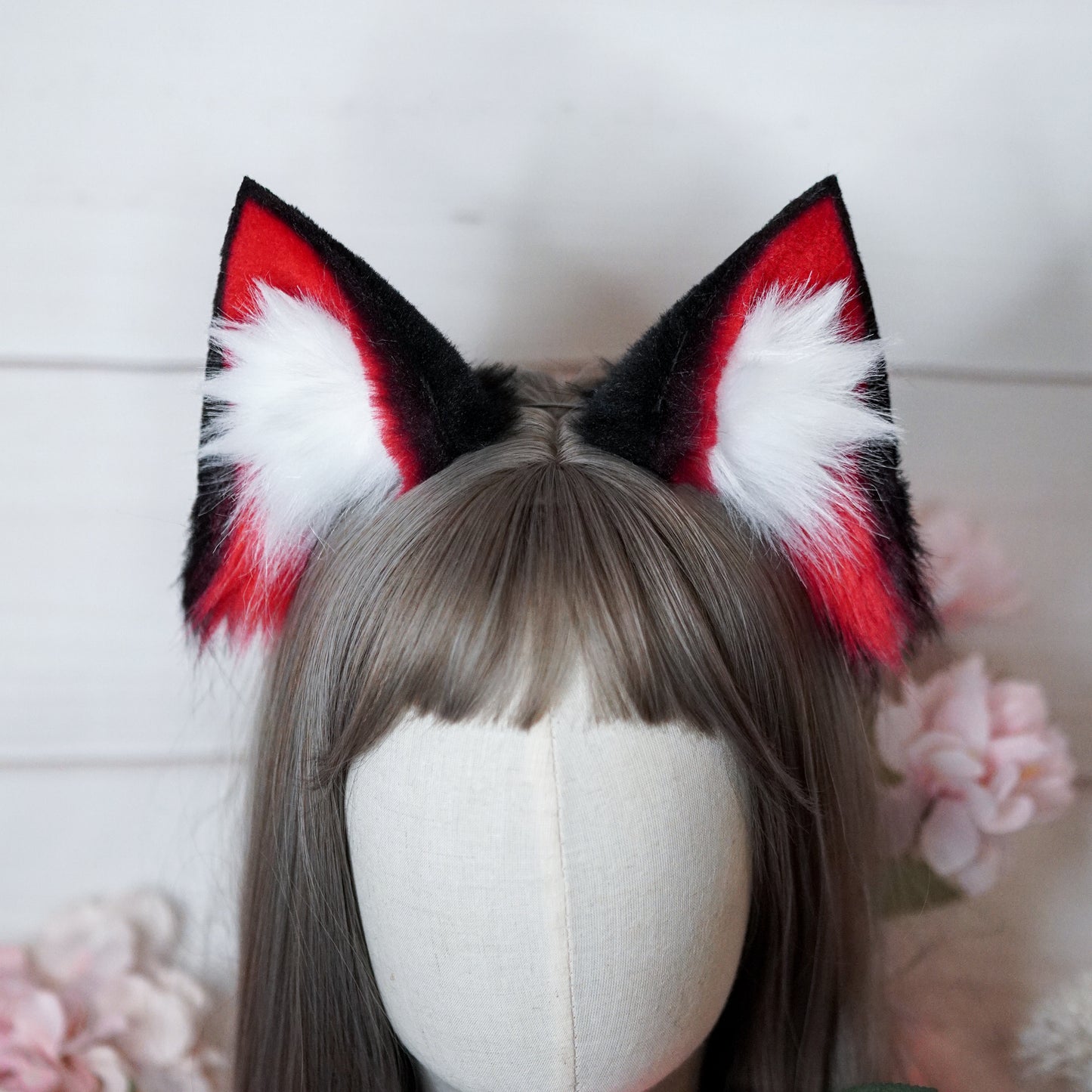 ZZZ Zenless Zone Zero Nekomata Ears in Red and Black