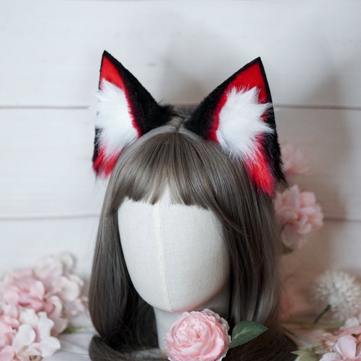 ZZZ Zenless Zone Zero Nekomata Ears in Red and Black