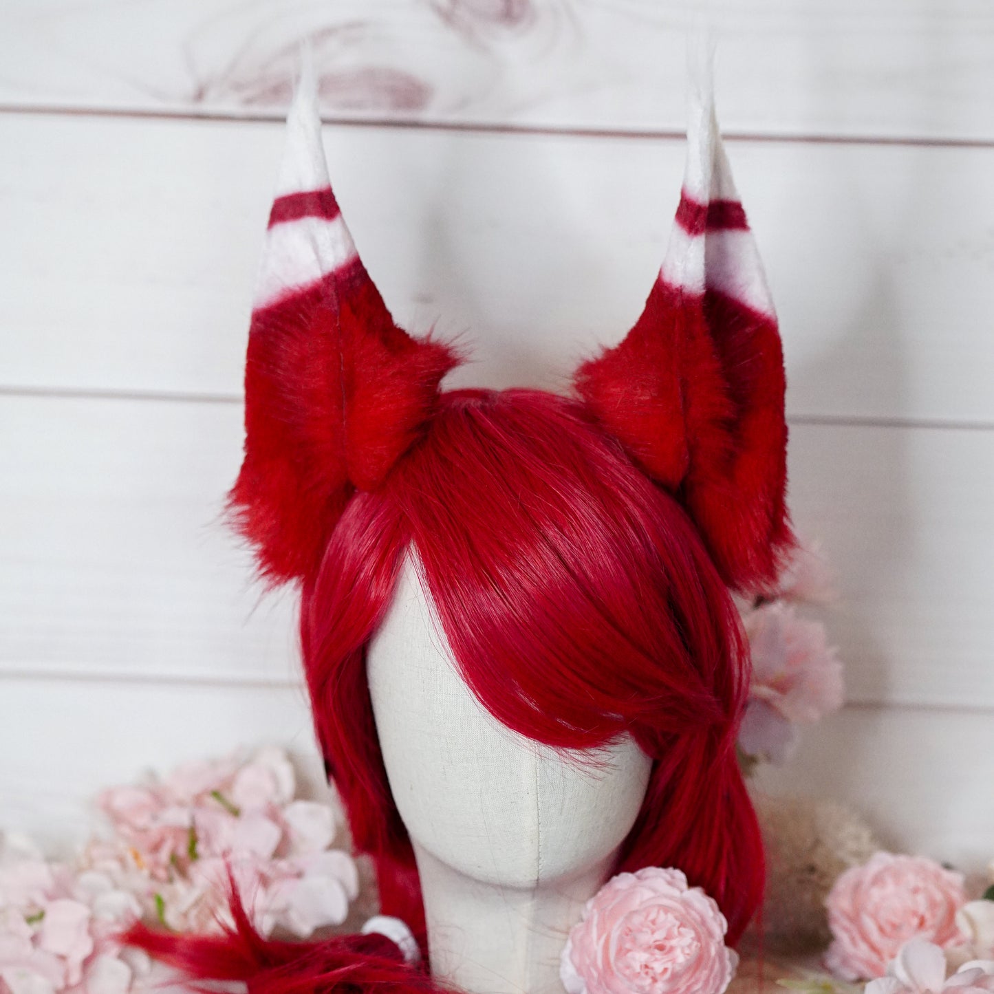Classic Xayah Red Cosplay Ears