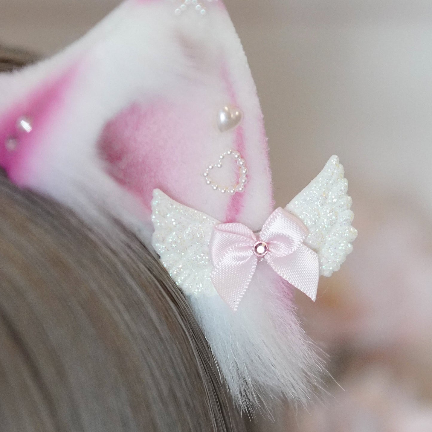 Ready to ship - Fantasy Sakura Cat Cosplay Ears With Charms