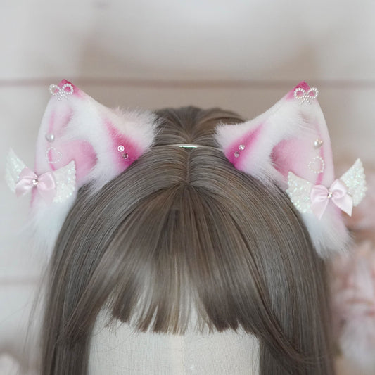 Ready to ship - Fantasy Sakura Cat Cosplay Ears With Charms